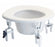 Graham-Field Raised Toilet Seat 3-3/4 to 5-3/4 Inch Height White 300 lbs. Weight Capacity - 6492A