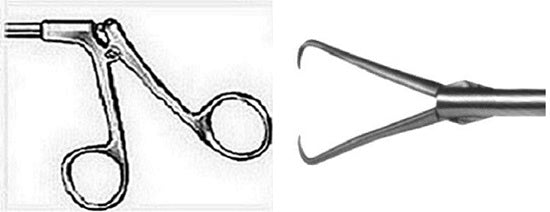 Spring Handle - Schroeder Tenaculum Grasper, Single Tooth