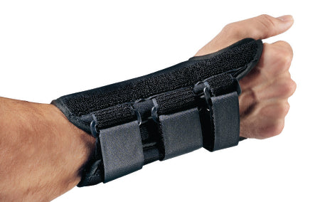 ProCare ComfortFORM - Wrist Brace Aluminum / Foam / Spandex / Plastic Right Hand Black Small - 79-87283