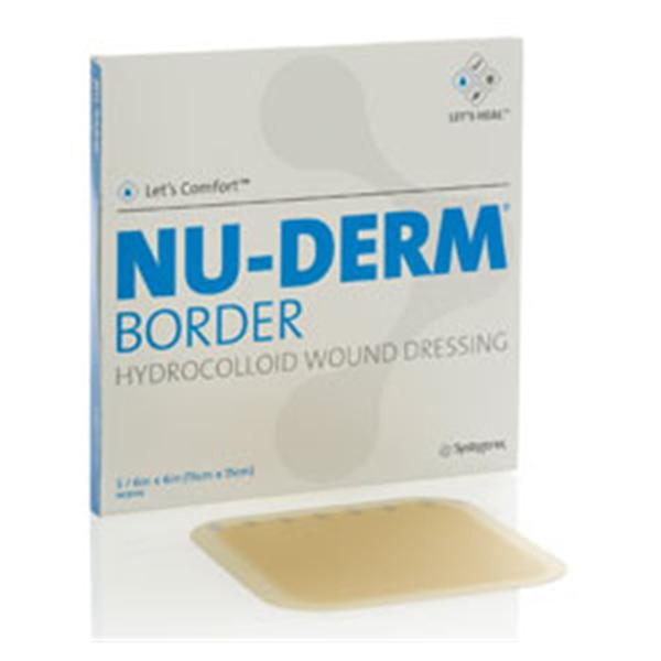 Systagenix Wound Management Dressing Wound Nu-Derm Hydrocolloid 6X6" Sterile Absorbent Lf 4X5/Box - HCB106