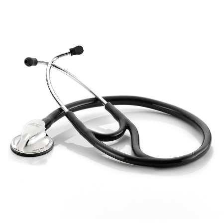 Adscope - Cardiology Stethoscope Black 1-Tube 19 Inch Tube Single Head Chestpiece - 600BK