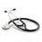 Adscope - Cardiology Stethoscope Black 1-Tube 19 Inch Tube Single Head Chestpiece - 600BK