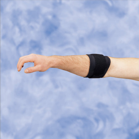 Deroyal Elbow Support  Large Pull-On / Hook And Loop Strap Closure Tennis Elbow Strap Left Or Right Elbow 11 To 12 Inch Forearm Circumference Black - NE7731-74