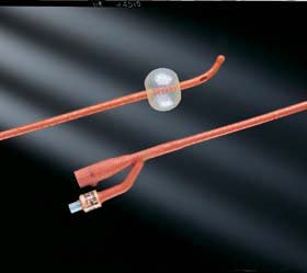 Bardex I.C. - Foley Catheter 2-Way Coude Tip 5 cc Balloon 18 Fr. Red Rubber - 0102SI18