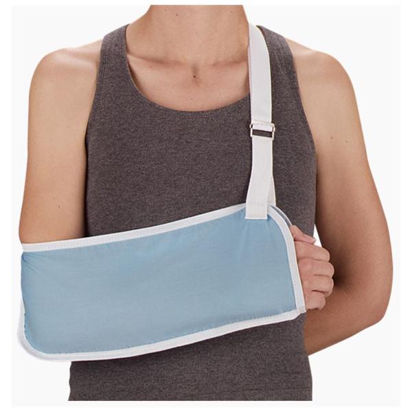 Deroyal Industries Inc Sling Support Narrow Pouch Adult Arm Cotton 5X13" Light Blue Size Small Ea - 8017-51