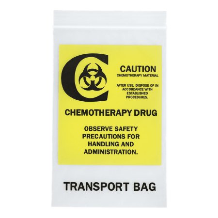RD Plastics - Chemo Drug Transport Bag 12 X 15 Inch Clear Zip Closure - Q135