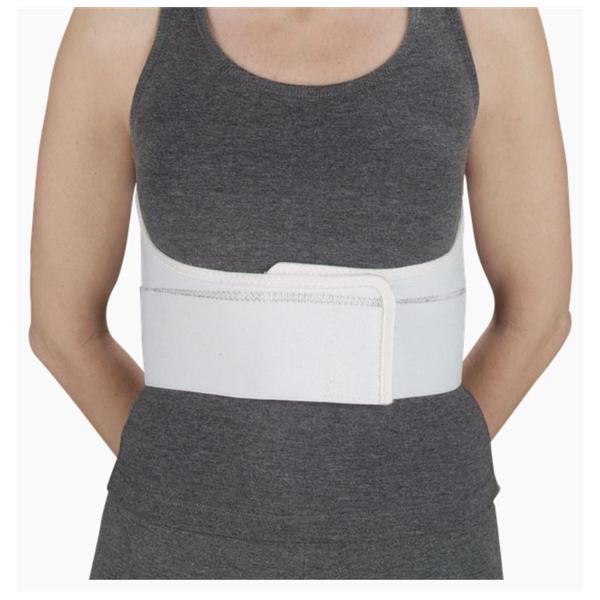 Deroyal Industries Inc Belt Premium Rib Elastic Men Three Panel White Size 6" X-Large Ea - 13790308