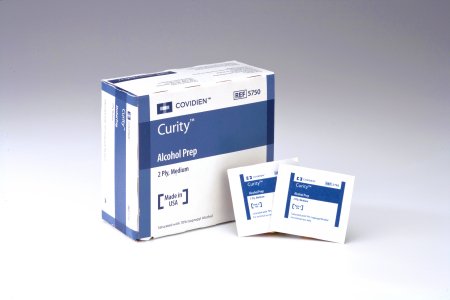 Cardinal Curity Alcohol Prep Pad Isopropyl Alcohol, 70% Isopropyl Alcohol, 70% Individual Packet Medium Sterile - 5750