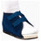Deroyal Industries Inc Shoe Post-Op Canvas Navy Wood Sole/Rubber Bottom Women 6.5-8 Size Medium Ea - 2021-12