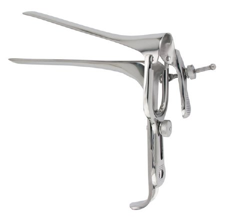 Vantage - Vaginal Speculum Pederson NonSterile Floor Grade Stainless Steel X-Long Double Blade Duckbill Reusable Without Light Source Capability - V930-61