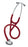 3M Littmann Master Cardiology - Cardiology Stethoscope Burgundy 1-Tube 27 Inch Tube Single Head Chestpiece - 2163