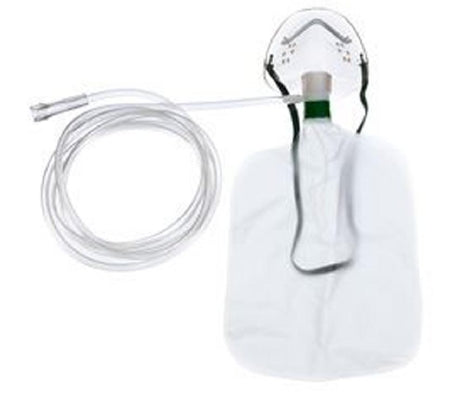 Teleflex Medical Oxygen Mask Under the Chin Style Pediatric User One Size Fits Most Adjustable Nose Clip / Elastic Strap - 1000