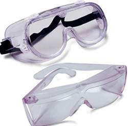 ChemoPlus - Protective Goggles Wraparound Clear Tint Plastic Lens Clear Frame Over Ear One Size Fits Most - DP5030G