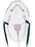 Teleflex Medical Oxygen Mask Under the Chin Style Adult User One Size Fits Most Adjustable Nose Clip / Elastic Strap - 1007