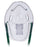 Teleflex Medical Aerosol Face Mask Elongated Style Pediatric User One Size Fits Most Adjustable Nose Clip / Elastic Strap - 1085