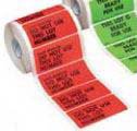 Cardinal - Pre-Printed / Write On Label Advisory Label Red Paper DATE RECEIVED________/DO NOT USE/THIS LOT/NUMBER Black Quality Control Label 1-1/2 X 3 Inch - L1505-1