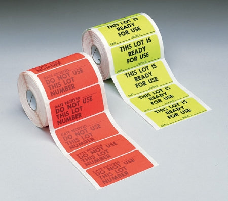 Cardinal Barkley Pre-Printed Label Instructional Label This Lot Is Ready For Use Green 1-1/2 X 3 Inch - L1505-3