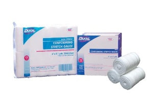 Dukal Dukal Conforming Bandage Polyester / Rayon 1-Ply 4 Inch X 4-1/10 Yard Roll Shape Sterile - 704