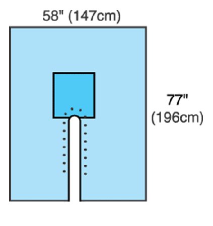 Cardinal - Orthopedic Drape Split Drape 77 W X 120 L Inch Sterile - 29440