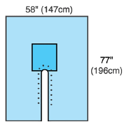 Cardinal Orthopedic Drape Split Drape 77 W X 120 L Inch Sterile - 29440