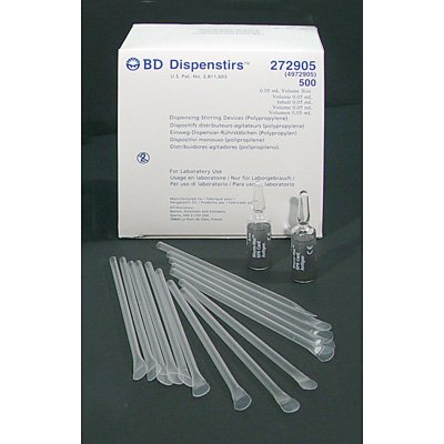 Dispenstirs* - Specimen Dispensing / Stirring Device 0.05mL Volume, Clear Plastic 18mm Circle PRP Card Test - 272905