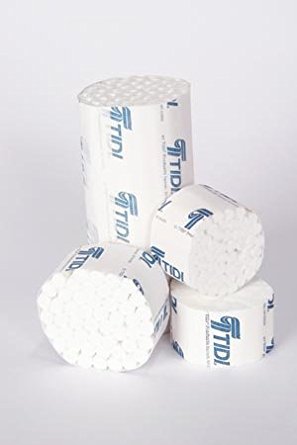 Tidi Products Tidi Cotton Dental Roll Cotton 3/8 X 1-1/2 Inch Cylindrical NonSterile - 919121