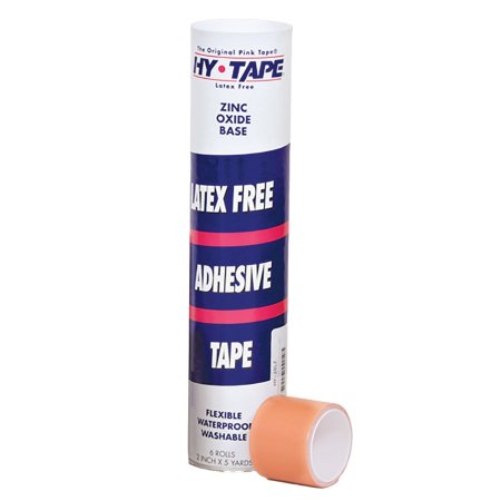 Hy-Tape - Medical Tape Waterproof Zinc Oxide Adhesive 1/4 Inch X 5 Yard Pink NonSterile - 014BLF