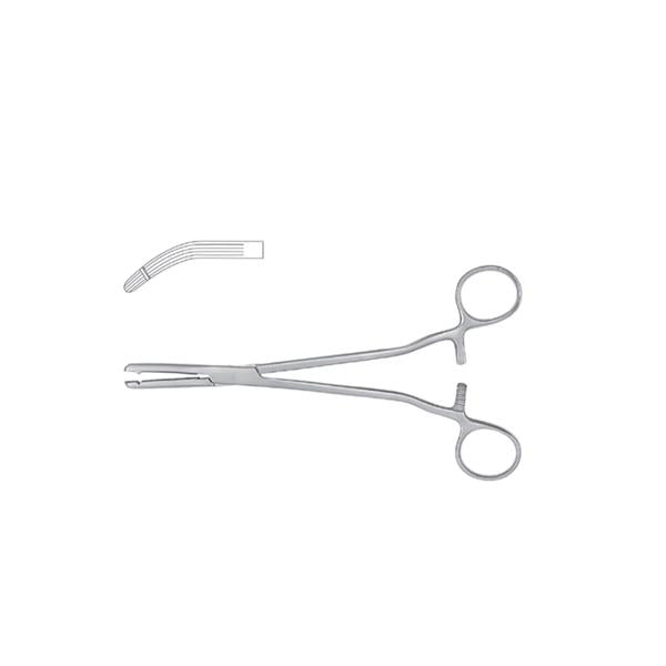 Miltex-Integra Forcep Heaney Meister-Hand 8-1/2" Longitudinal Serrated Curved 1Tth Ss Ea - MH30-1716