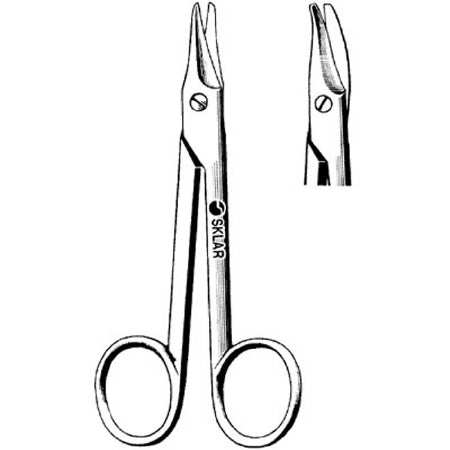 Sklar Sklar Dissecting Scissors Sistrunk 5-1/2 Inch Length OR Grade Stainless Steel NonSterile Finger Ring Handle Curved Blunt/Blunt - 15-2455