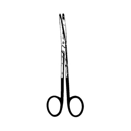 Sklarhone - Dissecting Scissors Metzenbaum-Nelson 9 Inch Length OR Grade Stainless Steel NonSterile Finger Ring Handle Curved Blunt Tip / Blunt Tip - 15-3315