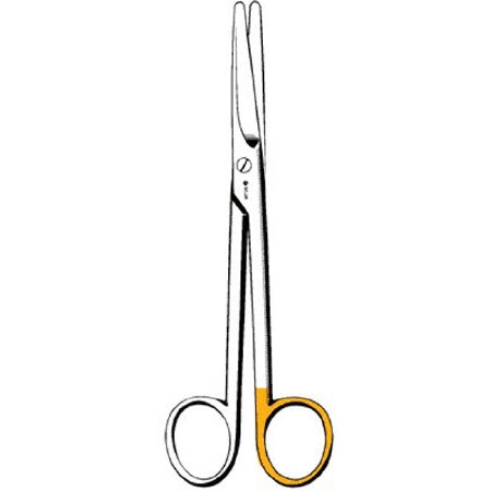 Sklar Sklarcut Operating Scissors Mayo 6-3/4 Inch Length OR Grade Stainless Steel Finger Ring Handle Straight Blunt/Blunt - 15-3555