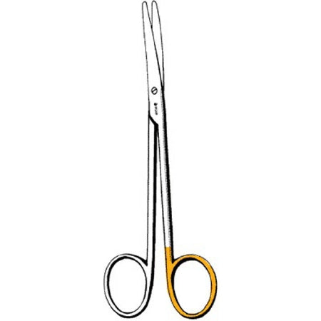 Sklar Sklarcut Dissecting Scissors Metzenbaum-Lahey 4-1/2 Inch Length OR Grade Stainless Steel NonSterile Finger Ring Handle Curved Blunt/Blunt - 15-3571
