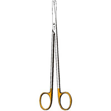 Sklar Edge - Dissecting Scissors Metzenbaum 7 Inch Length OR Grade Stainless Steel / Tungsten Carbide NonSterile Finger Ring Handle Straight Blunt Tip / Blunt Tip - 16-2005