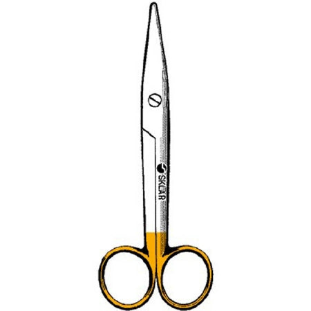 Sklar - Dissecting Scissors Mayo-Stille 5-1/2 Inch Length OR Grade Stainless Steel / Tungsten Carbide NonSterile Finger Ring Handle Sharp Tip / Sharp Tip - 16-3552