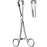 Sklar Sklar Traction Forceps Lahey 6-1/4 Inch Surgical Grade Stainless Steel NonSterile Ratchet Lock Finger Ring Handle Curved Fork Tip - 17-3562