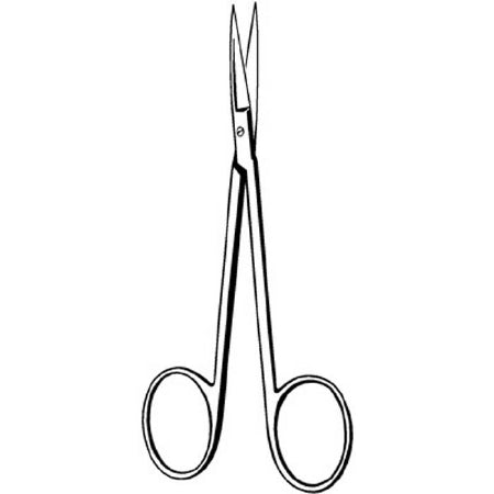 Sklar Econo Iris Scissors 2-1/2 Inch Floor Grade Stainless Steel NonSterile Finger Ring Handle Straight Sharp/Sharp - 21-102