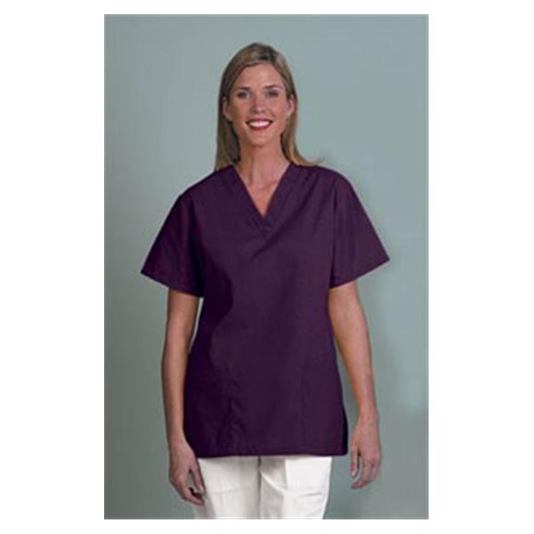 Fashion Seal Shirt Scrub Fashion Poplin Womens X-Large Eggplant Ea - 7326-XL