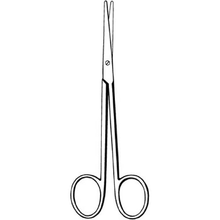 Sklar Econo Dissecting Scissors Metzenbaum 7 Inch Length Floor Grade Stainless Steel NonSterile Finger Ring Handle Straight Blunt/Blunt - 21-339