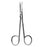 Sklar - Iris Scissors 4-1/2 Inch Length OR Grade Stainless Steel Finger Ring Handle Straight Blunt Tip / Blunt Tip - 47-1144
