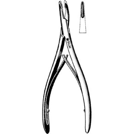Sklar - General Purpose Rongeur Lempert Straight, Hollow Tips Plier Type Handle 6-1/4 Inch Length - 47-2467