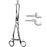 Sklar - Endocervical Speculum Kogan Premium OR Grade Stainless Steel Narrow Wire Blade Single Spring Offset Finger Ring Ratchet Lock Reusable - 90-3997
