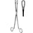 Sklar - Grasping Forceps Clemetson 9-1/2 Inch Length Surgical Grade Stainless Steel NonSterile NonLocking Finger Ring Handle Straight Ring, Serrated Tip - 90-7895