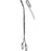 Sklar Sklar Grasping Forceps Campion 9-1/4 Inch Surgical Grade Stainless Steel NonSterile NonLocking Finger Ring Handle Curved Long Slightly Cupped Serrated Fenestrated Oval Tips - 90-7898