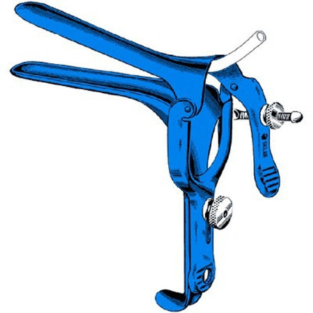 Sklar Blue - Electrosurgical Vaginal Speculum Pederson NonSterile OR Grade Coated Stainless Steel Medium With DSE Loop Reusable Without Light Source Capability - 91-5034