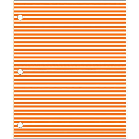 Sklar - Instrument Identification Tape Sheet 8-1/2 X 11 Inch, Orange With White Stripes - 96-1849