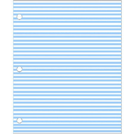 Sklar Instrument Identification Tape Sheet 8-1/2 X 11 Inch, Light Blue With White Stripes - 96-1852