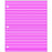 Sklar Instrument Identification Tape Sheet 8-1/2 X 11 Inch, Pink With White Stripes - 96-1853