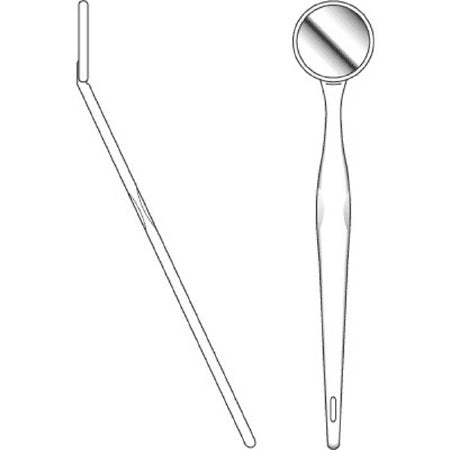 Sklar Sklar Mouth Mirror Plastic With Handle - 96-2452