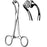 Sklar Merit Towel Clamp Forceps Vessells 4-1/2 Inch Physician Grade Stainless Steel NonSterile Ratchet Lock Finger Ring Handle Curved Round Blunt Serrated Tips - 97-645