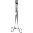 Sklar Sponge Forceps Foerster 9-1/2 Inch Floor Grade Stainless Steel NonSterile Ratchet Lock Finger Ring Handle Straight Ring, Serrated Tip - 21-577
